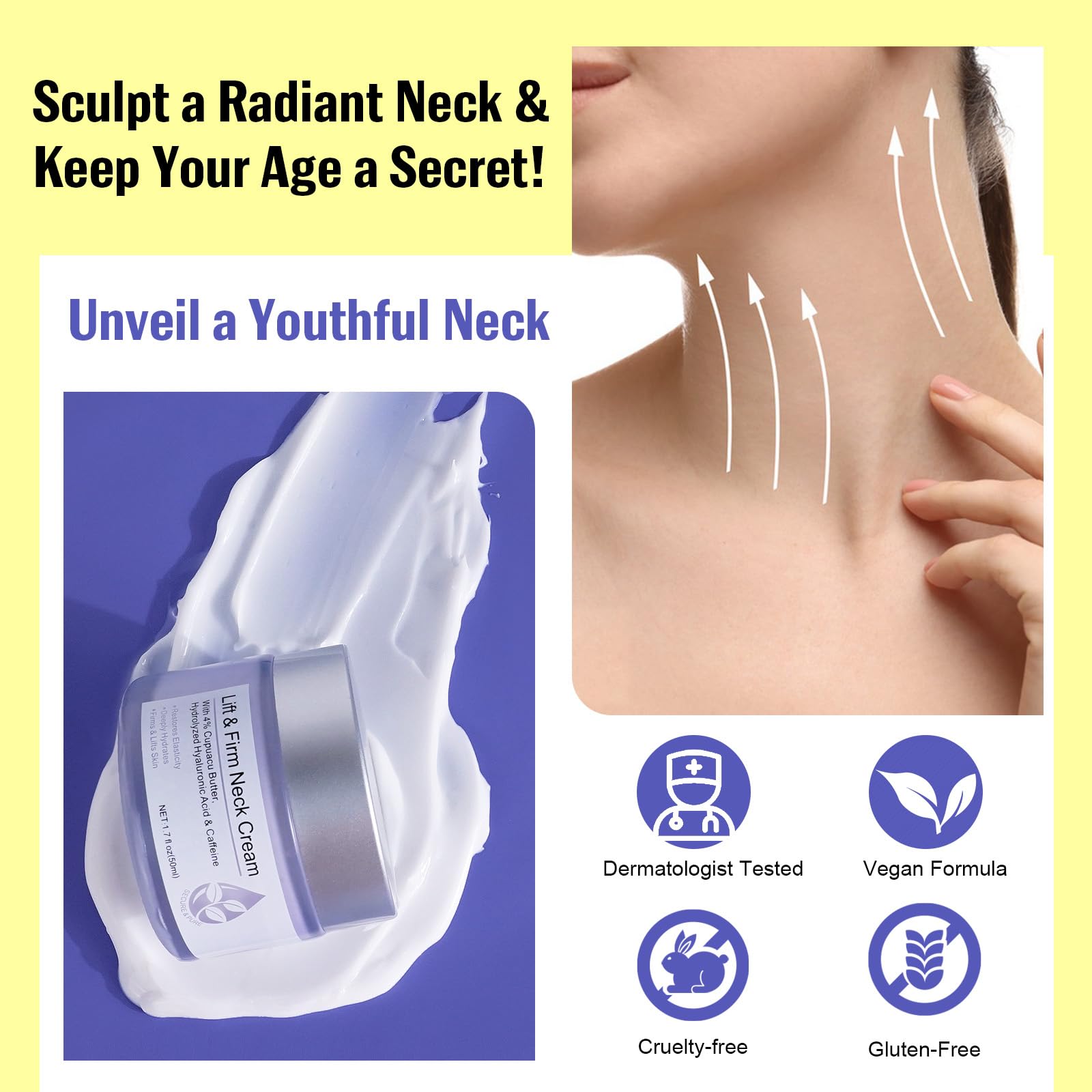 Amazon.com: ZIXAOK Neck Creams for Tightening and Firming-Instant